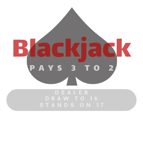 Logo that has the word 'blackjack' inside of spade shape